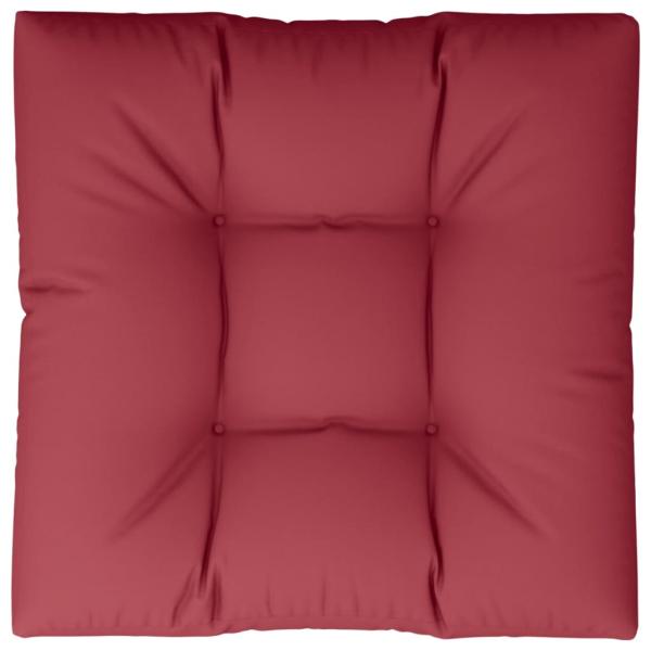 ARDEBO.de - Palettenkissen Weinrot 70x70x12 cm Stoff