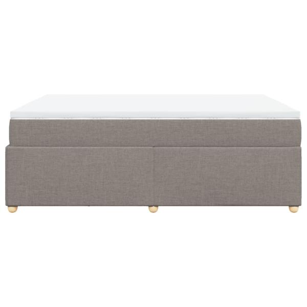 Boxspringbett mit Matratze Taupe 140x190 cm Stoff