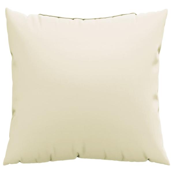Sofakissen 4 Stk. Creme 40x40 cm Stoff