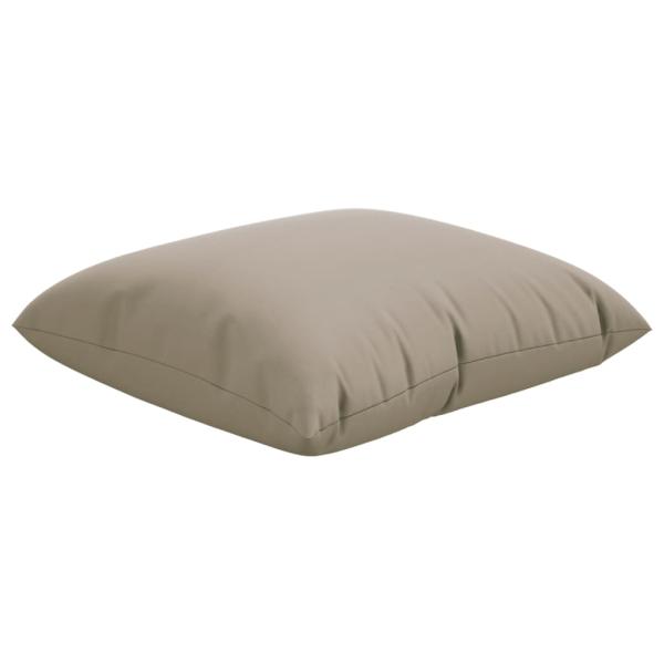 Sofakissen 4 Stk. Taupe 50x50 cm Stoff
