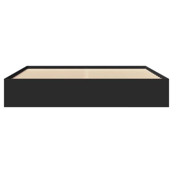 Bettgestell Schwarz 200x200 cm Holzwerkstoff