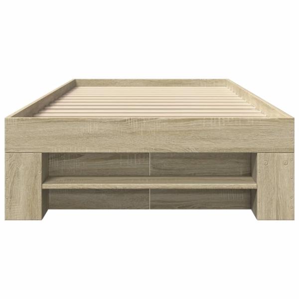 Bettgestell ohne Matratze Sonoma-Eiche 90x190 cm Holzwerkstoff