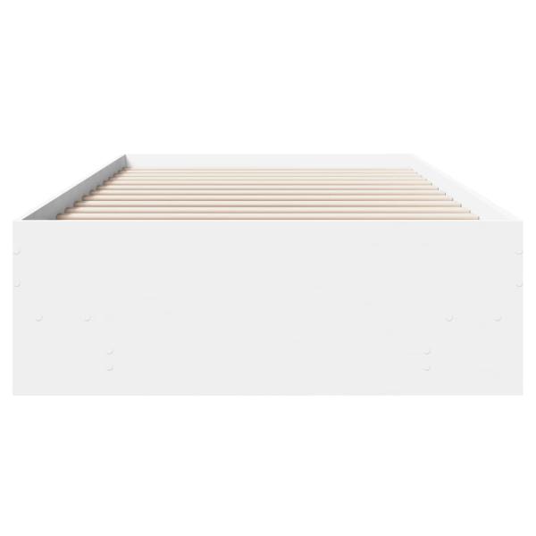 Bettgestell Weiß 90x190 cm Holzwerkstoff