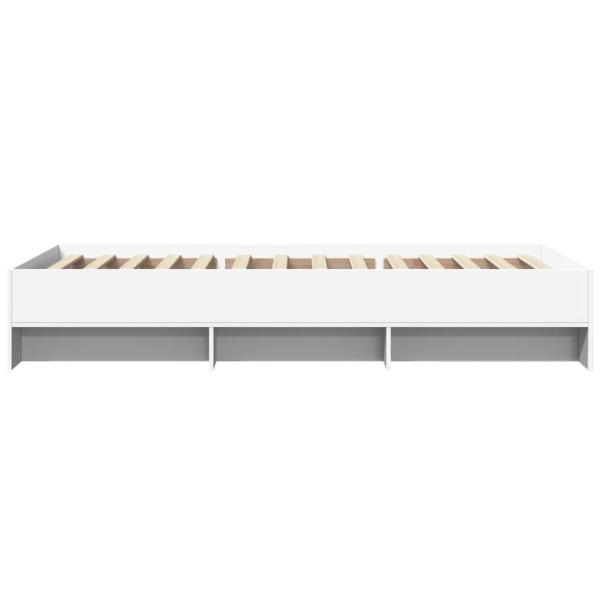 Bettgestell Weiß 90x190 cm Holzwerkstoff