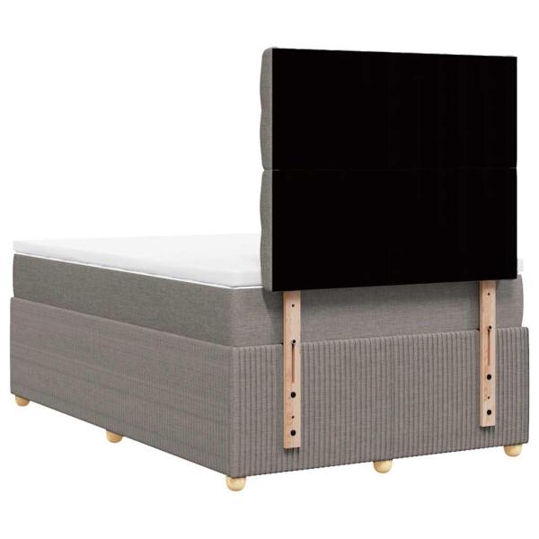 Boxspringbett mit Matratze Taupe 120x190 cm Stoff