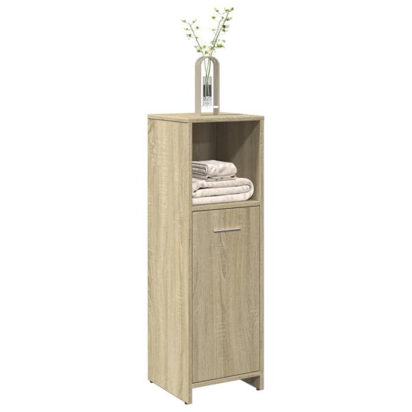 ARDEBO.de - Badezimmerschrank Sonoma-Eiche 30x30x95 cm Holzwerkstoff