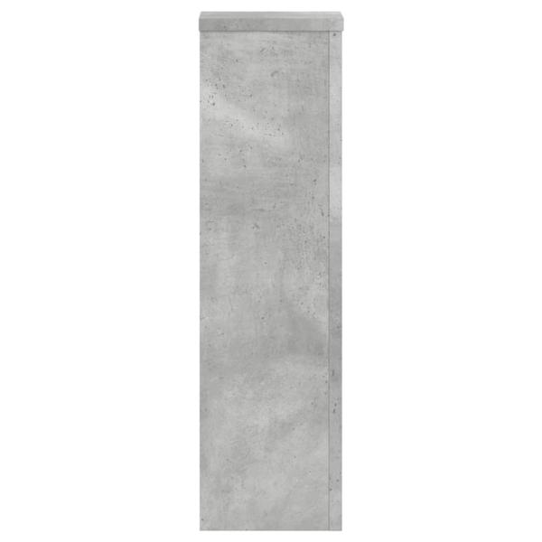Pflanzenständer 2 Stk. Betongrau 17x17x60 cm Holzwerkstoff