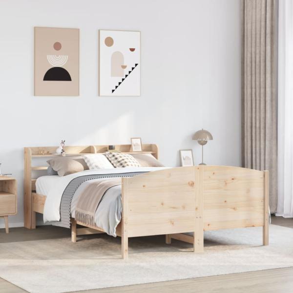 ARDEBO.de - Massivholzbett ohne Matratze 150x200 cm Kiefernholz