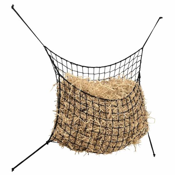 ARDEBO.de - Heunetze 2 Stk. Rechteckig Schwarz 100x90 cm PP