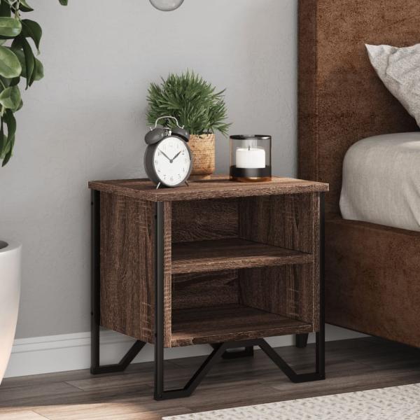 ARDEBO.de - Nachttische 2 Stk. Eichen-Optik 40x30x40 cm Holzwerkstoff