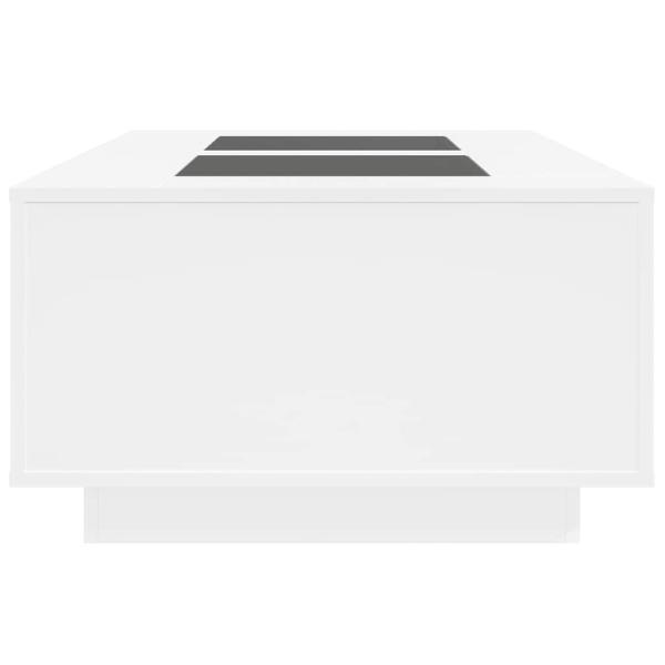 Couchtisch mit Infinity-LED Weiß 116x69x40 cm