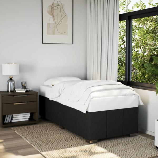 ARDEBO.de - Bettgestell Schwarz 80x200 cm Stoff