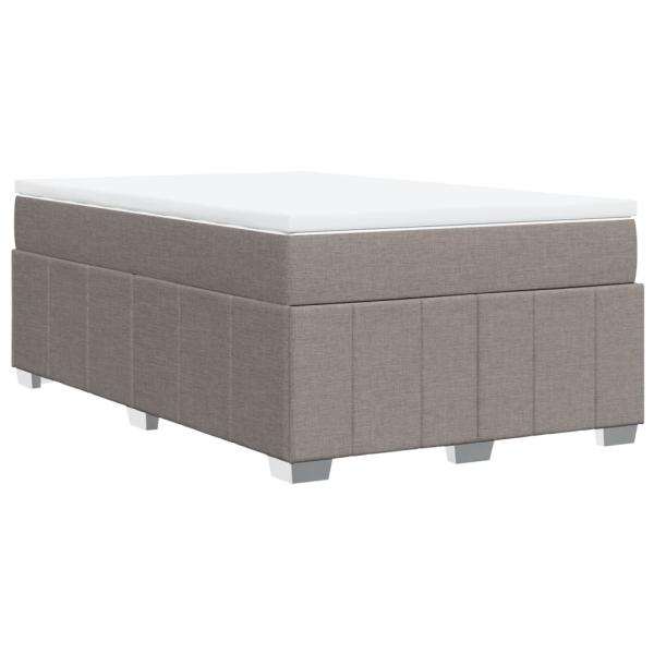 Boxspringbett mit Matratze Taupe 120x200 cm Stoff