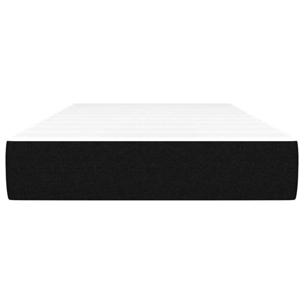 Taschenfederkernmatratze für Kinder Schwarz 80x160 cm Stoff