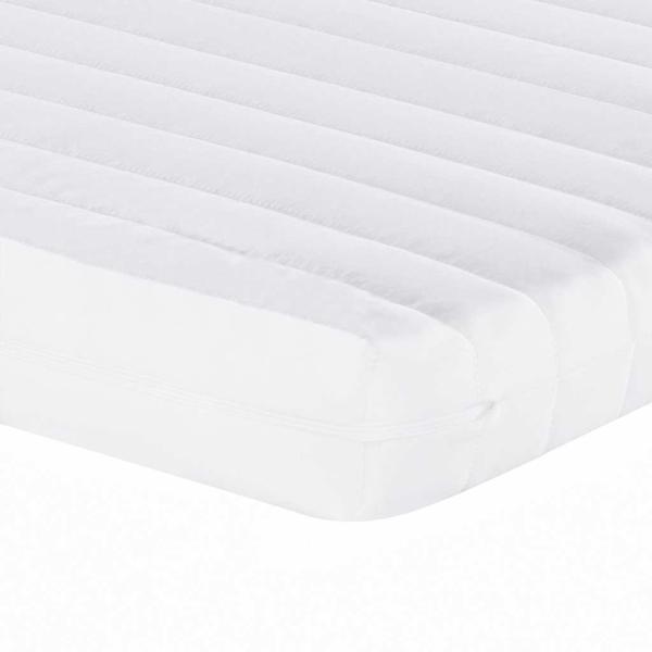 Schaumstoffmatratze Weiß 140x210 cm 7-Zonen Härtegrad 20 ILD