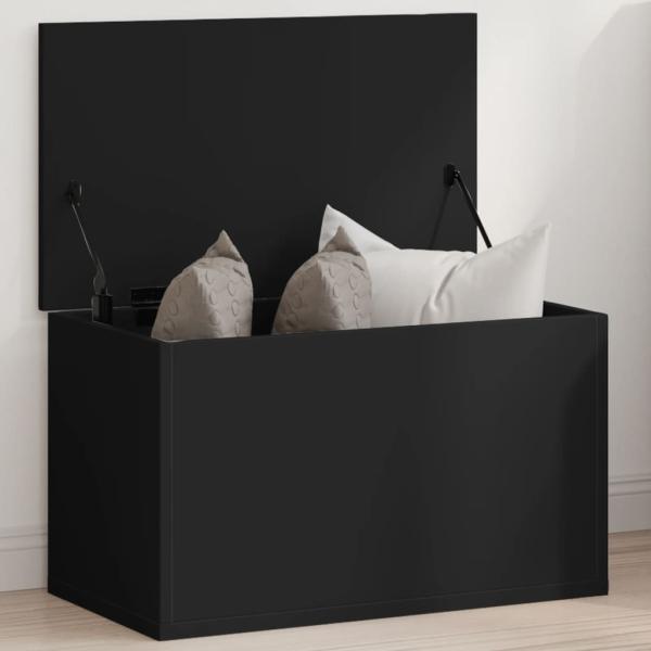 ARDEBO.de - Truhe Schwarz 60x35x35 cm Holzwerkstoff