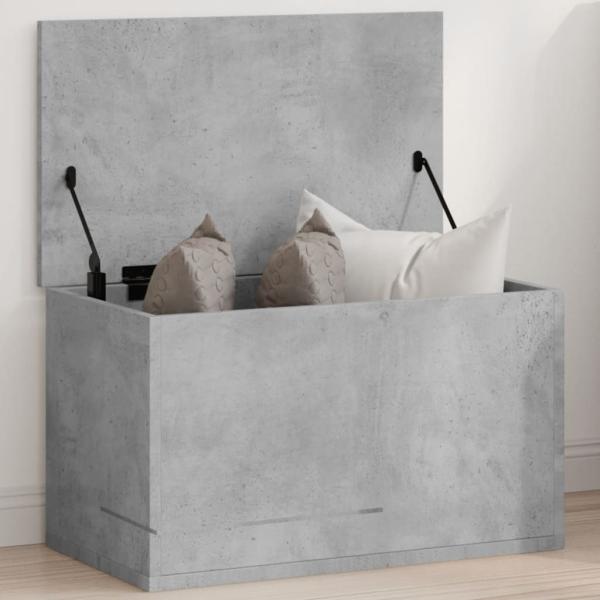 ARDEBO.de - Truhe Betongrau 60x35x35 cm Holzwerkstoff