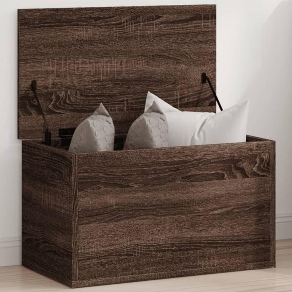 ARDEBO.de - Truhe Braun Eichen-Optik 60x35x35 cm Holzwerkstoff