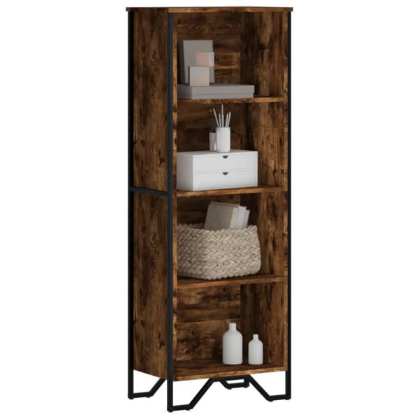 ARDEBO.de - Bücherregal Räuchereiche 50x31x137,5 cm Holzwerkstoff