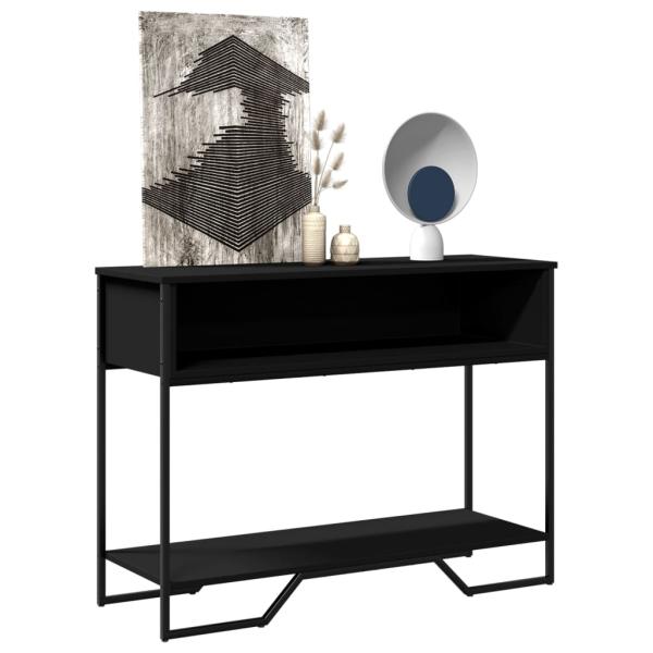 ARDEBO.de - Konsolentisch Schwarz 100x35x74,5 cm Holzwerkstoff