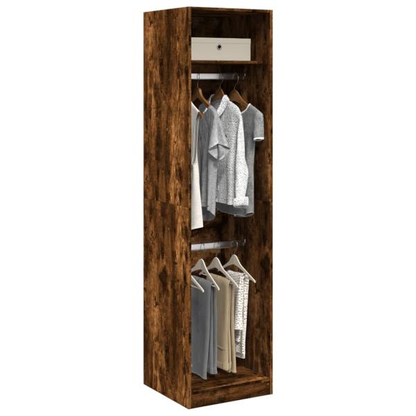 ARDEBO.de - Kleiderschrank Räuchereiche 50x50x200 cm Holzwerkstoff