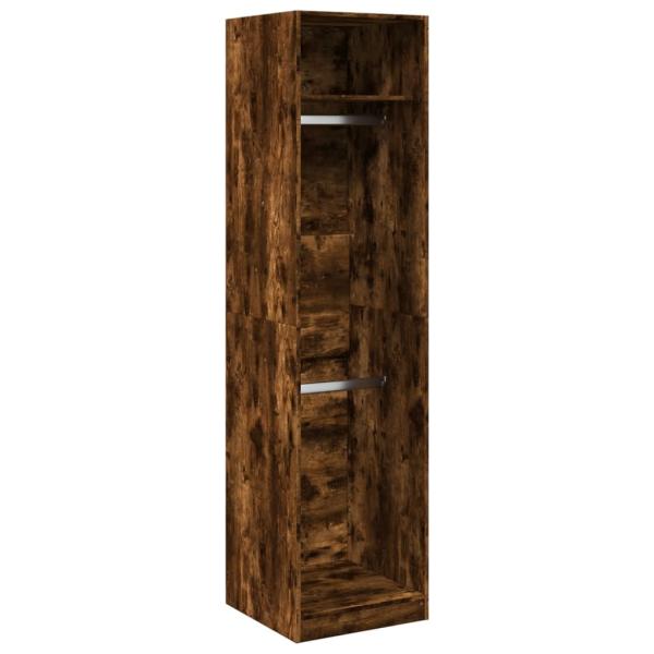 Kleiderschrank Räuchereiche 50x50x200 cm Holzwerkstoff