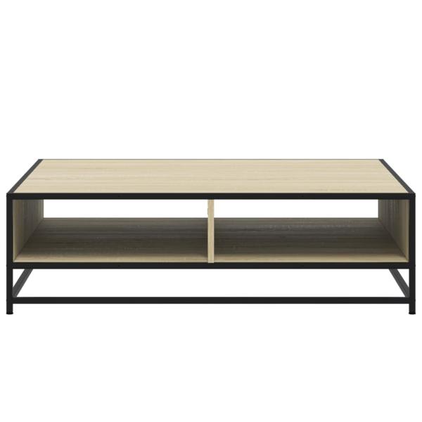 Couchtisch Sonoma-Eiche 100x100x30 cm Holzwerkstoff und Metall