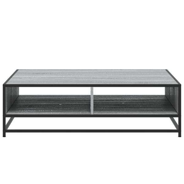 Couchtisch Grau Sonoma 100x100x30 cm Holzwerkstoff und Metall