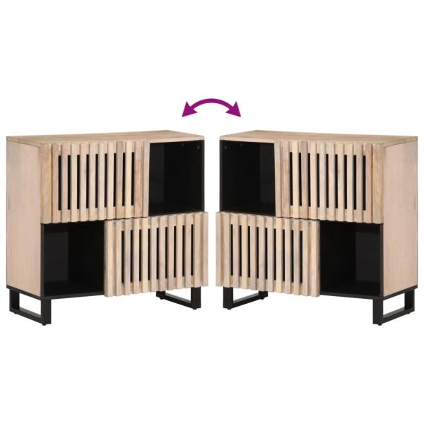 Sideboard 80x34x75 cm Massivholz Mango