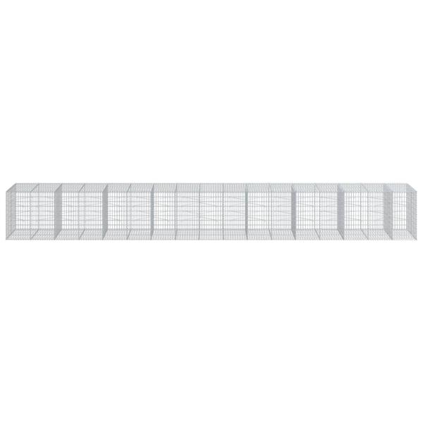 Gabione mit Deckel 850x100x100 cm Verzinktes Eisen