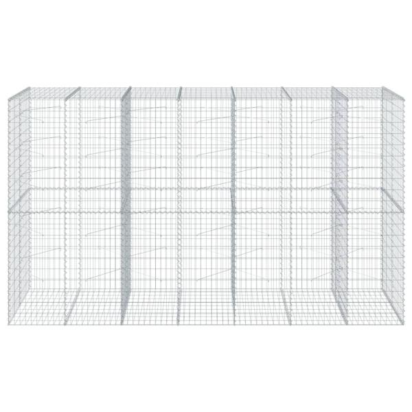 Gabione mit Deckel 350x100x200 cm Verzinktes Eisen