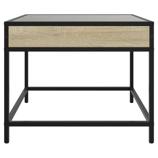 Couchtisch mit Infinity-LED Sonoma-Eiche 50x50x41 cm