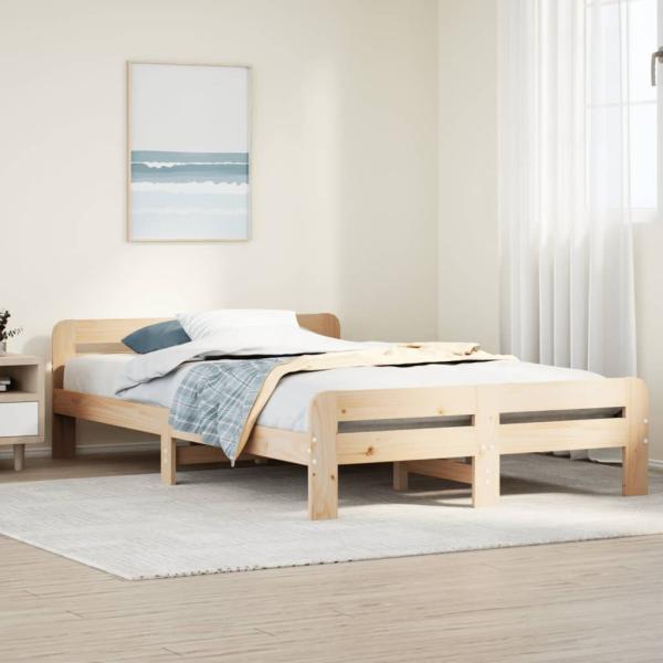 ARDEBO.de - Massivholzbett ohne Matratze 120x200 cm Kiefernholz