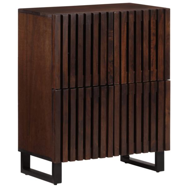 ARDEBO.de - Sideboard Braun 60x34x75 cm Massivholz Mango