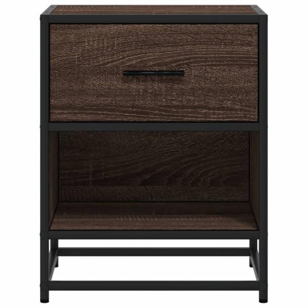 Nachttische 2 Stk. Braun Eichen-Optik 40x31x50 cm Holzwerkstoff