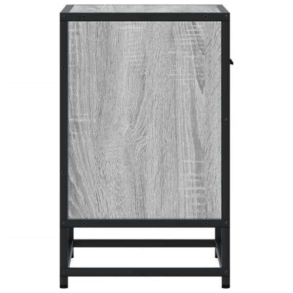 Nachttische 2 Stk. Grau Sonoma 40x31x50 cm Holzwerkstoff