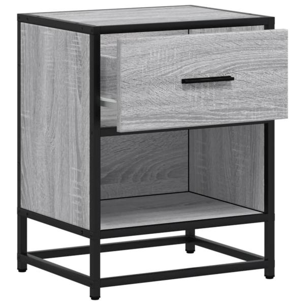 Nachttische 2 Stk. Grau Sonoma 40x31x50 cm Holzwerkstoff