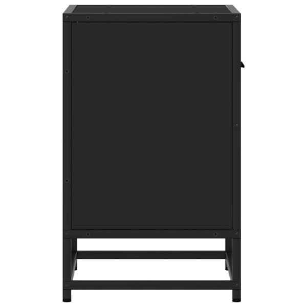 Nachttische 2 Stk. Schwarz 40x31x50 cm Holzwerkstoff