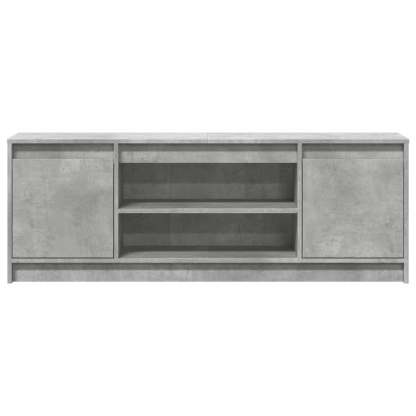 TV-Schrank mit LED-Beleuchtung Betongrau 139,5x34x50 cm