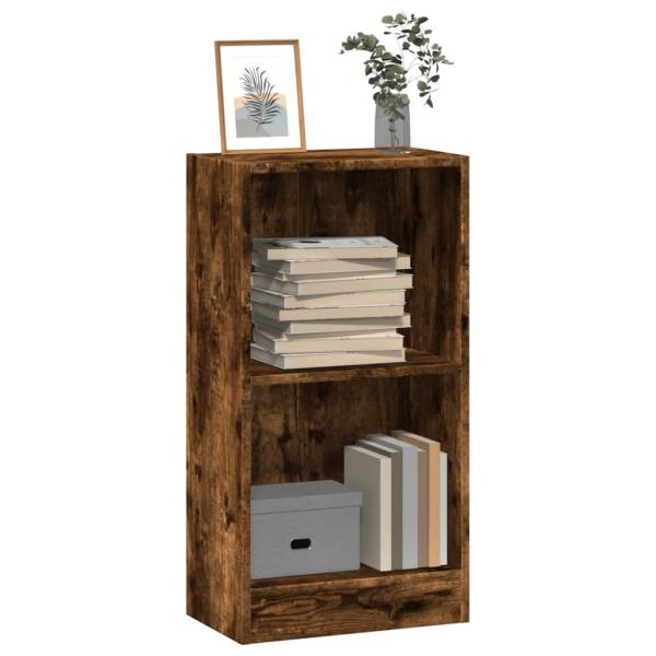 ARDEBO.de - Bücherregal Räuchereiche 40x24x76 cm Holzwerkstoff