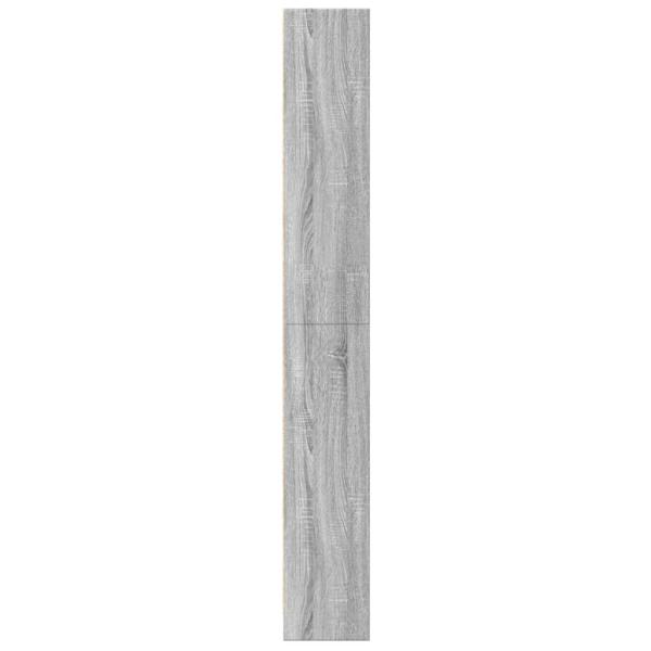 Bücherregal Grau Sonoma 60x24x176 cm Holzwerkstoff