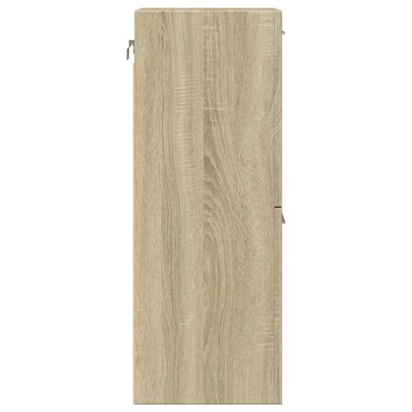 Badezimmerschrank Sonoma-Eiche 30x30x80 cm Holzwerkstoff