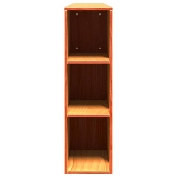 Kopfteil mit Stauraum Wachsbraun 200 cm Massivholz Kiefer