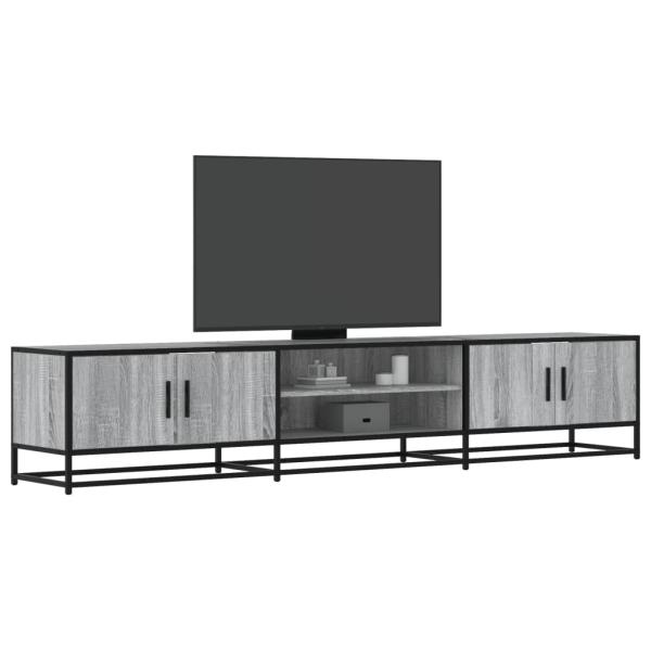 ARDEBO.de - TV-Schrank Grau Sonoma 210x35x41 cm Holzwerkstoff