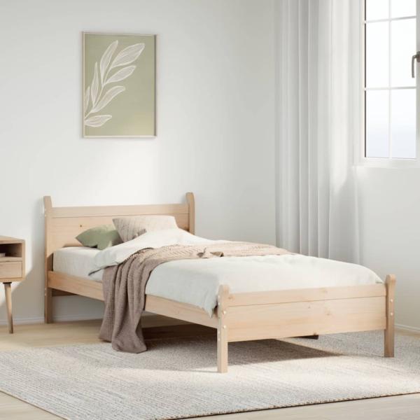 ARDEBO.de - Massivholzbett ohne Matratze 75x190 cm Kiefernholz
