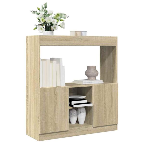 ARDEBO.de - Highboard Sonoma-Eiche 92x33x100 cm Holzwerkstoff