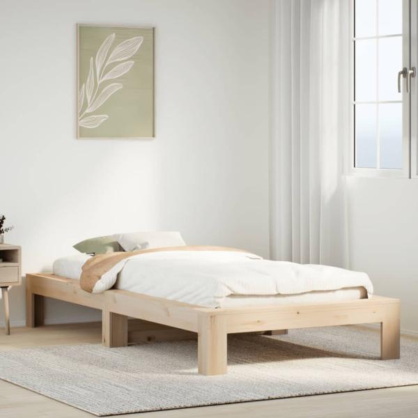 ARDEBO.de - Massivholzbett ohne Matratze 90x200 Kiefernholz