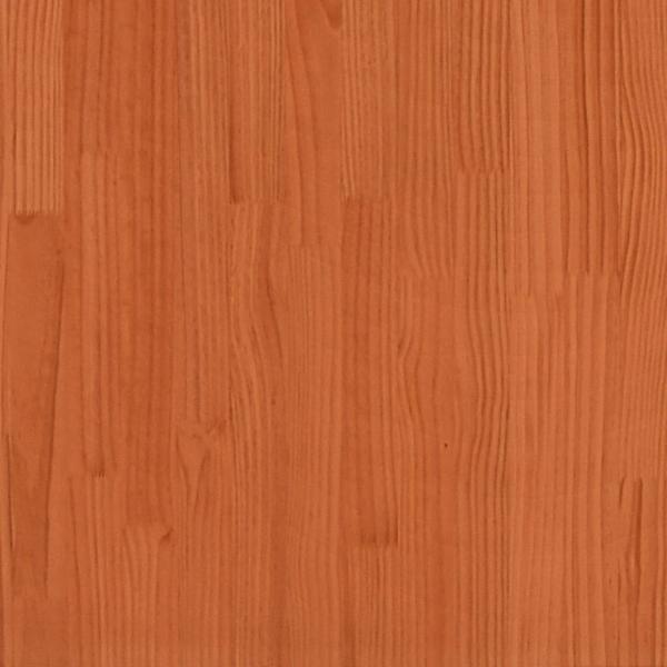 ARDEBO.de - Massivholzbett ohne Matratze Wachsbraun 90x200 Kiefernholz