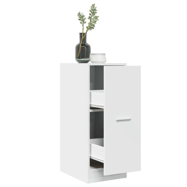 ARDEBO.de - Apothekerschrank Weiß 30x41x77,5 cm Holzwerkstoff