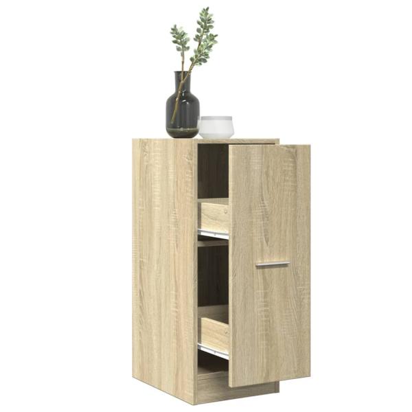 ARDEBO.de - Apothekerschrank Sonoma-Eiche 30x41x77,5 cm Holzwerkstoff